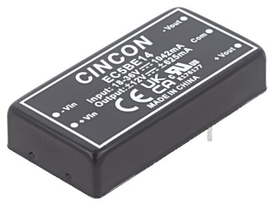 EC5BE14 Wandler: DC/DC 15W UEing: 18-36V UAusg: 12VDC UAusg2: -12VDC CINCON