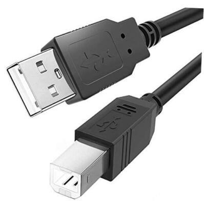  USB B Midi Controller Cable Cord for Audio Interface, Piano, Midi 15-Feet