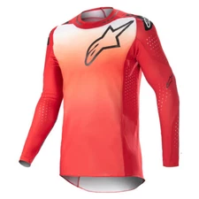 Alpinestars Supertech Risen Red/White MX Off-Road Jersey Men's Sizes SM & MD