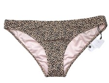 LARGE 12-14 NEW Ladies Target Shade Shore Beige Black Leopard Print Swim Bottoms