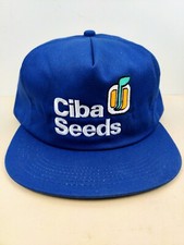 Vintage K Products USA MADE Ciba Seed Farm Mesh Trucker Hat Snapback Cap