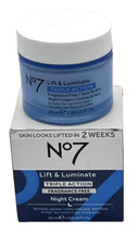 No7 Lift  Luminate Triple Action Night Cream Reduces Wrinkles/Firms Skin 6091 