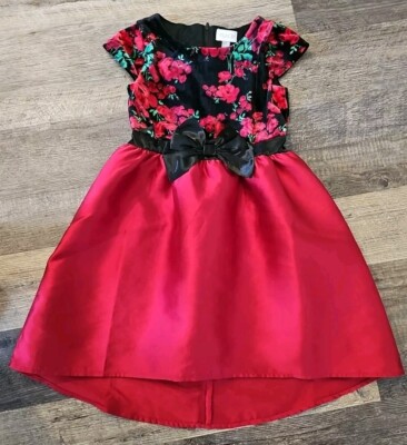 girls high low formal dress Burgundy High Low Tulle Lace Flower Girl Dress, Party Girl Dress – shopluu main image 0
