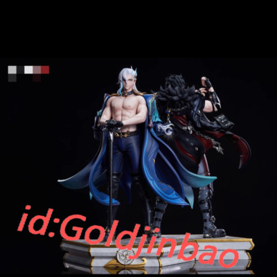 Shenshi18 Studio Genshin Impact Neuvillette Statue PU In Stock Wriothesley 2Pcs