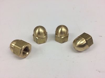 4 HARLEY BRASS ACORN EXHAUST HEADER NUTS evolution twin cam evo buell 5/16-24 rr