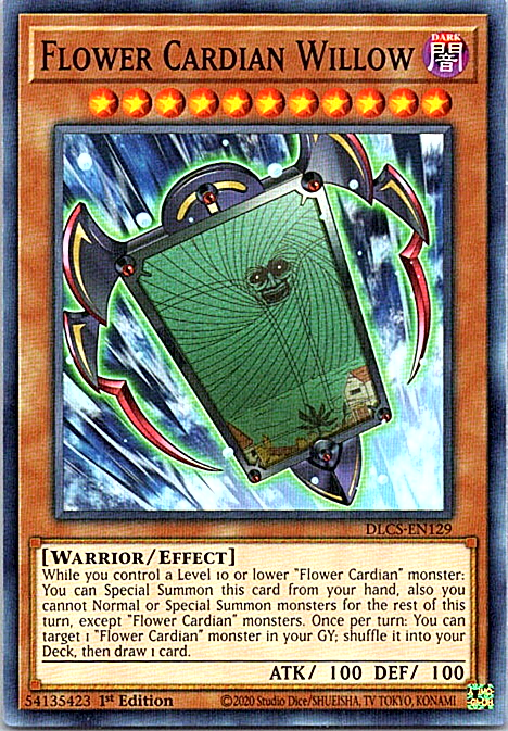 Flower Cardian Willow DLCS-EN129 Yu-Gi-Oh! 1st Edition Near Mint Flower Cardian Willow DLCS-EN129 Yu-Gi-Oh! 1st Edition Near Mint