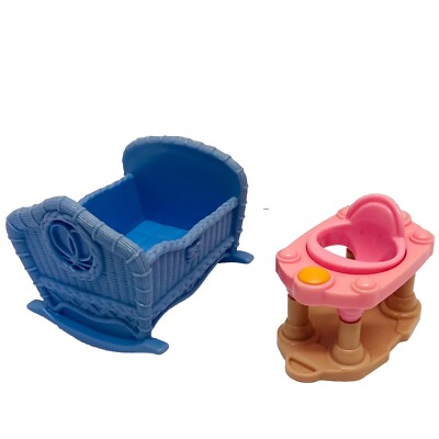 Loving Family Walker & Cradle Fisher Price Baby Care Items Toys 2004