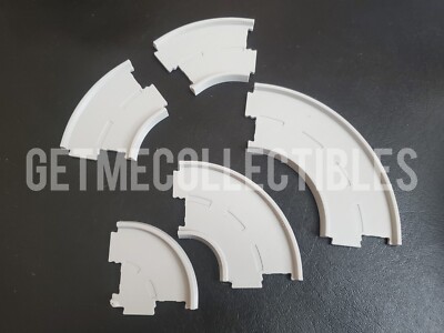 DISNEY CARS MINI RACERS CUSTOM 3D PRINTED GRAY TRACK CURVE FREE SHIP $15+