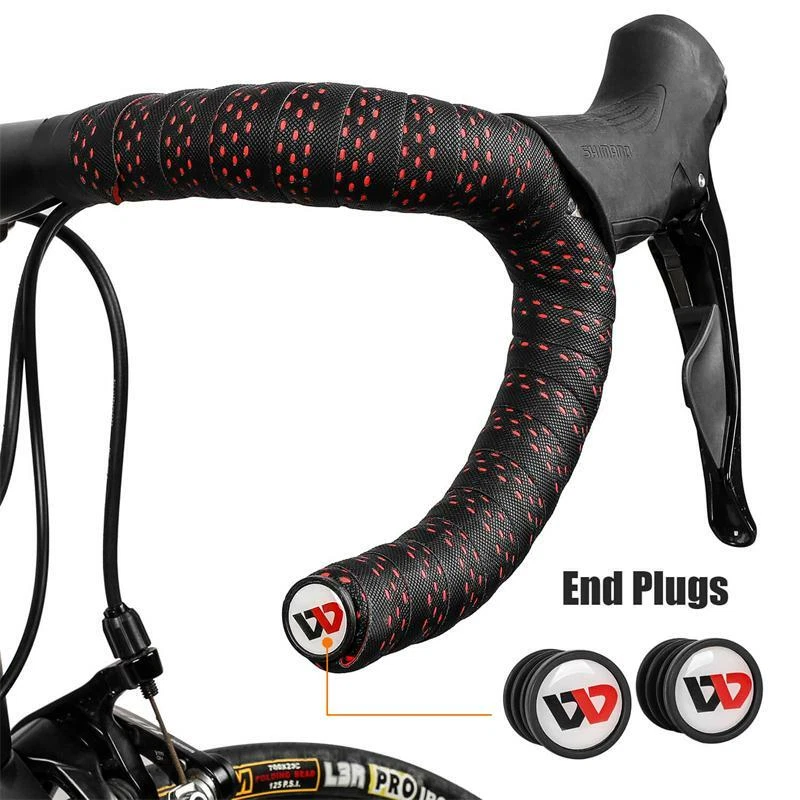 WEST BIKING Pro Soft Road Bike Handlebar Tape PU EVA Anti-slip Bicycle Bar Tape - Image 2 of 4
