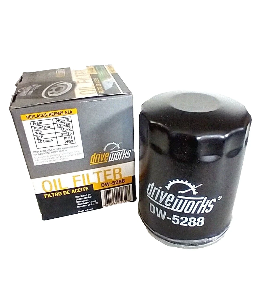 Filtro de aceite de motor nuevo DRIVEWORKS DW-5288 Foto 2 de 4