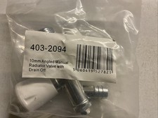 10mm Radiator Valve With Drain Off  