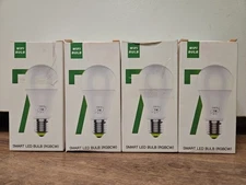 4x SMART LED  WI-FI LIGHT BULBS 7W RGBCW  2700K-6500K  E26 E27 B22