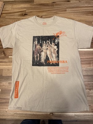 Altru Apparel Botticelli Primavera Graphic T-Shirt Med Beige Art Print Tee