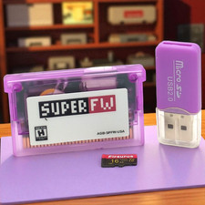 SuperFW Nintendo Game Boy Advance Flash Cart with 2 Gigabyte SD Memory Card