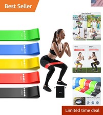 Resistance Bands for Working Out, 5-Pack Elastic Exercise Bands for Strength ...