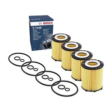 4x Ölfilter BOSCH F 026 407 166 für Mercedes-Benz B Sports Tourer Glk CLA E