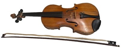  Rare Antique 1900s German Italian Violin & Bow 4/4 Maple Wood