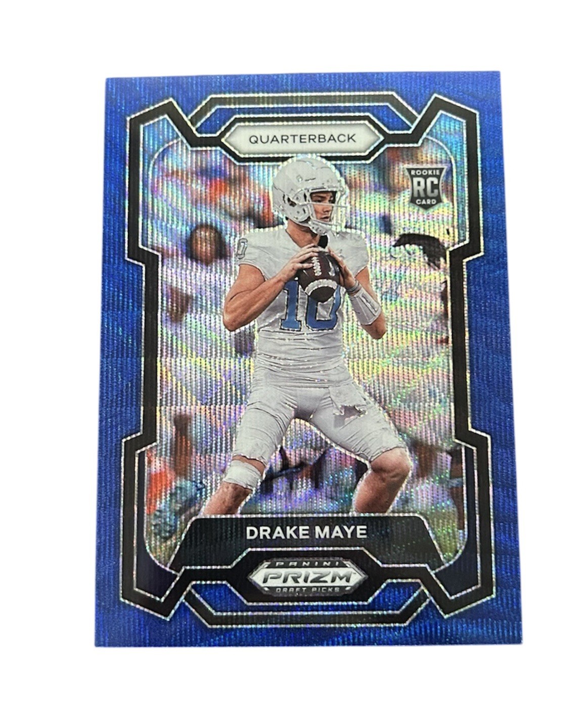 2024 Panini Prizm Draft Picks Drake Maye #103 Blue Wave Prizm /249 