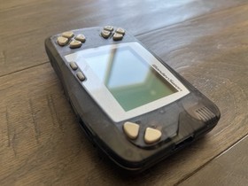 Bandai WonderSwan WS W/ Good Original LCD Screen & Glass Lens - Skeleton Black