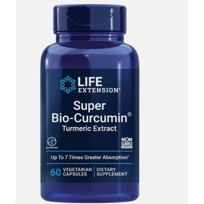 LIFE EXTENSION SUPER BIO CURCUMIN TURMERIC EXTRACT JOINT HEALTH 400mg 60Caps