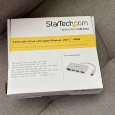 Startech 3 Port Usb 3.0 Hub w/ Gigabit Ethernet Adapter.