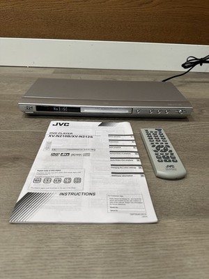 JVC XV-N212S DVD Player Tested & Working With Remote and Manual / Good Condition
