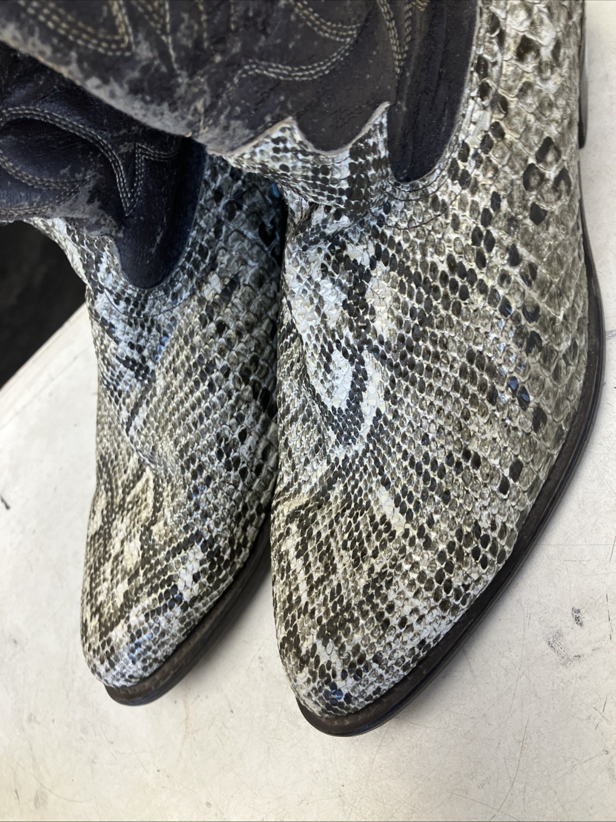 Laredo Genuine Python Leather Cowboy Western Hand… - image 11