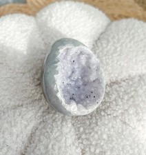 Sparkly Druzy Spotted Agate Egg In Purples And Pink, Crystal, Rare, Collectable 