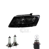 Halogen Scheinwerfer Frontscheinwerfer Links H7 Schwarz FüR Audi Q5 Inkl. Lampen