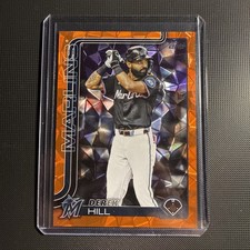 2025 Topps Update Series - Derek Hill #US305 Orange Diamanté Foil #/25