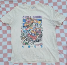 John Galt Switzerland Chill Since 1993 Aspen Mega Graphic Tshirt SZ Large 