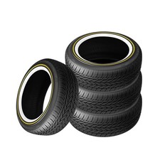 4 X Vogue Cbr Gold Stripe 24545r18xl 100v Tires