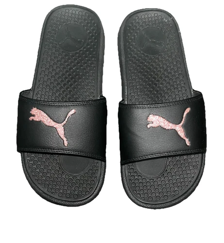 Scivolo donna Puma Cat taglia 7 rosa e nero NUOVO