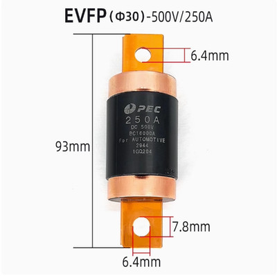 1pc PEC 250A DC500V BC16000A New Energy High Voltage Automotive Fuse Brand New