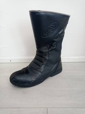 Vintage AVG Sport Leder Drytex Motorradstiefel UK Größe 11 GEBRAUCHT