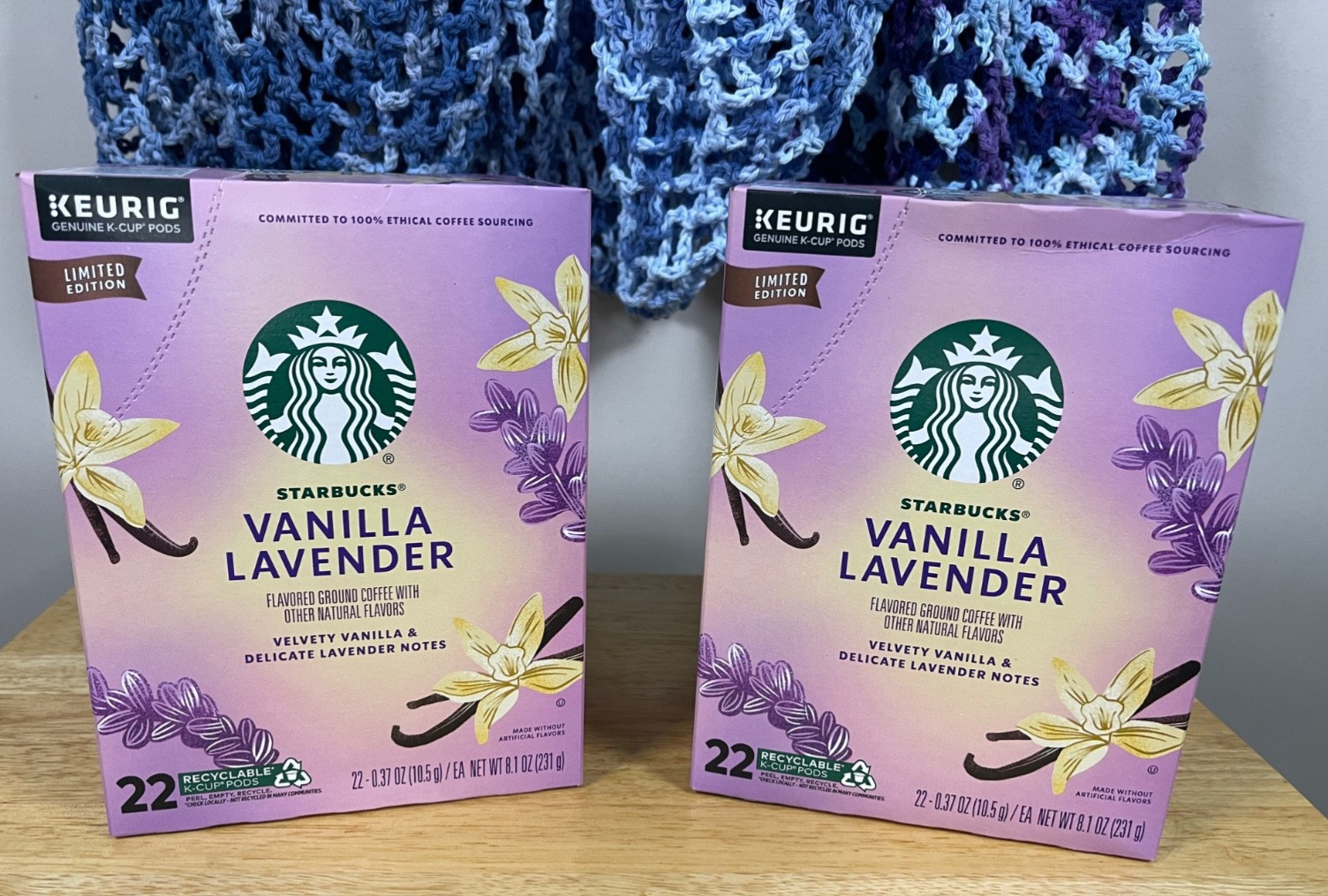 44 Starbucks Vanilla Lavender K-Cup Coffee Pods (2x 22 Count NEW Boxes)Exp 3/27
