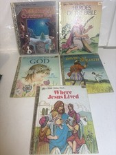 Set Of 5 Biblical/Christian Little Golden Books From The 1970S. Good Condition.