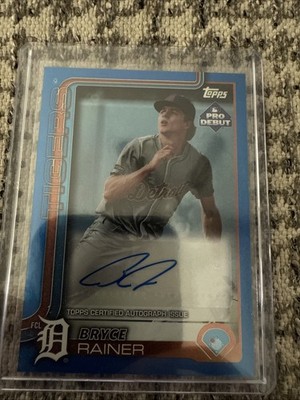 2025 Topps Pro Debut - Bryce Rainer #PD-122 Blue Foil Autographs /150 (AU, RC)