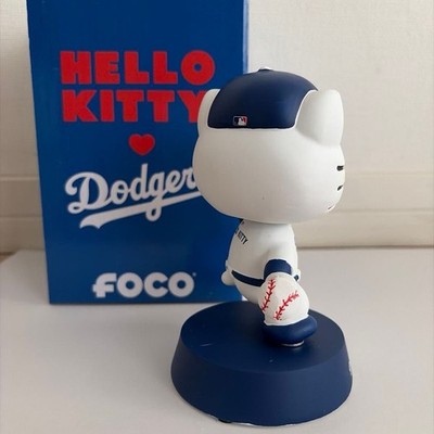FOCO Hello Kitty x Dodgers Resin Bobblehead Heavy Feel New w/ Box