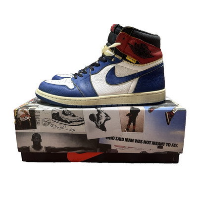 AIR JORDAN 1 RETRO HIGH UNION LA STORM BLUE ATHLETIC SHOE BV1300 146 SZ 10.5 JDS