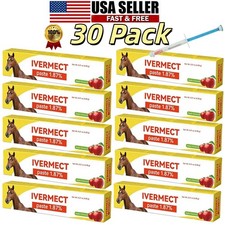 30 Pack in Box Paste Horse Dewormer Apple Flavor New Wormer in US EXP1/2028