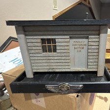 Harley-Davidson 1903-2003 Anniversary Bird House Gray Wood Metal 2003 Rectangle