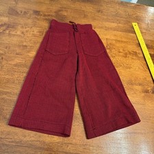 Zara Kids Burgundy Checkered Trousers size 6