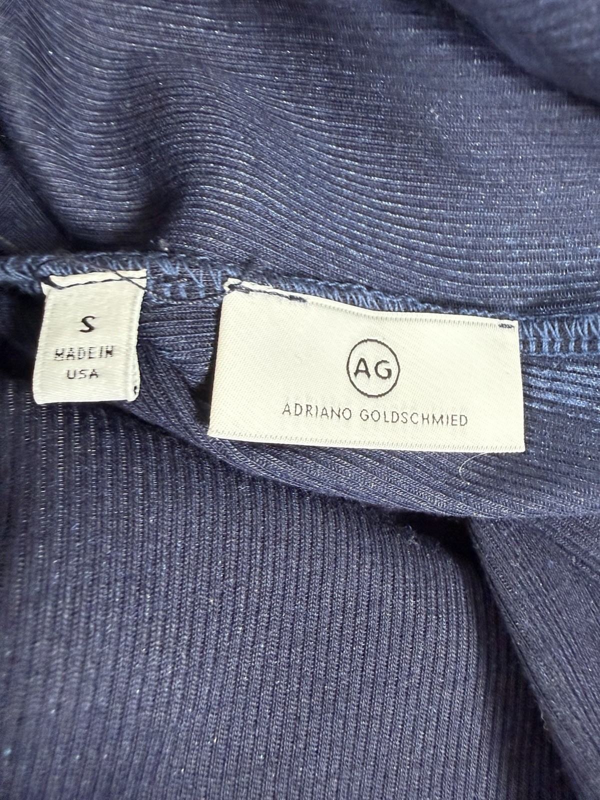 NWOT AG Adriano Goldschmied Women’s Bodysuit Blue Size S thumbnail 4