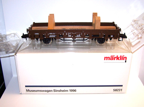 Märklin 58231 Spur 1 Güterwagen Museumswagen Sinsheim 1996 OVP Sektflasche fehlt
