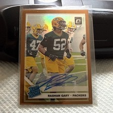 2019 Panini Donruss Optic Rated Rookie Bronze Holo Prizm AUTO SP Rashan Gary (GB