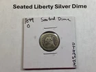 1849 O Seated Liberty Silver Dime Type 2 Resumed w/Stars and Drapery 042524 10rk