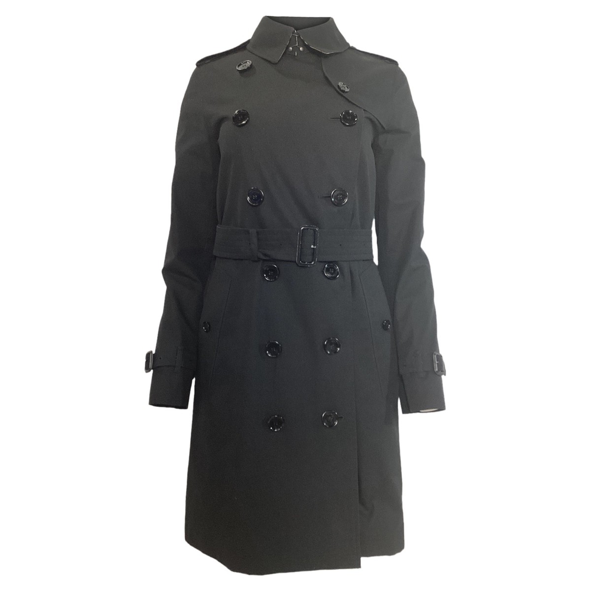 Heritage Trench Womens Black Burberry Trench Coat Burberry Mid