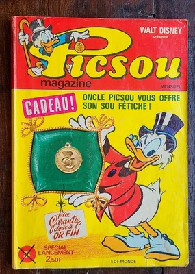 PICSOU magazine + sou fétiche 10cts anciens de 1972 - Photo 1/4