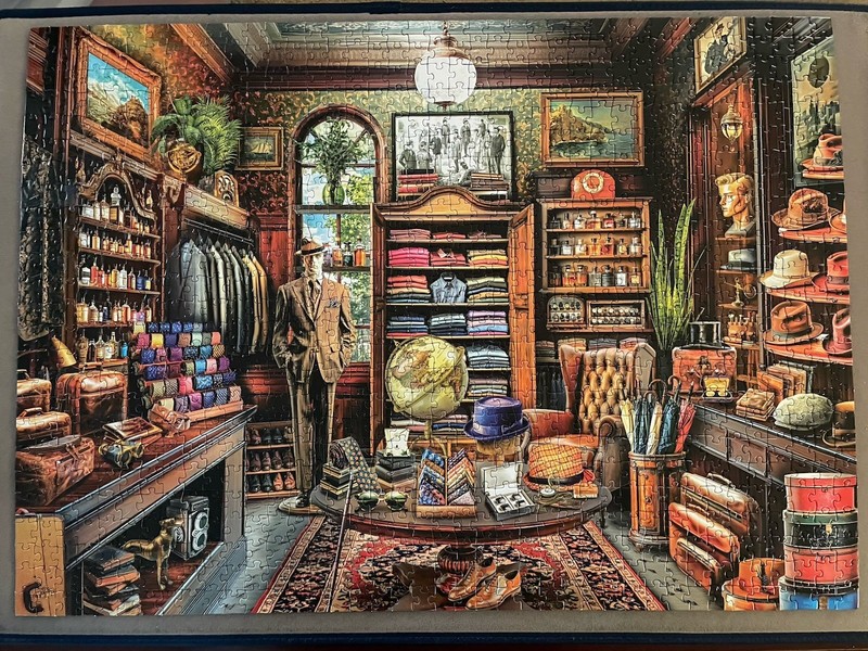 RoseArt Kodak “Vintage Haberdashery” 1000 Piece Jigsaw Puzzle With Poster